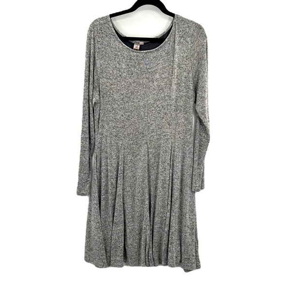 Anthropologie Dolan Neige Brushed Fleece Knit Sweater Dress Gray Long Sleeve XL - Picture 10 of 13